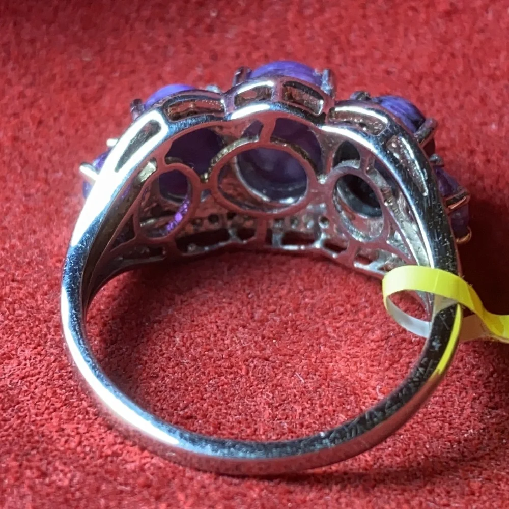 Solid Sterling Silver 925 Ring 9.5 Costume Jewelry Goth